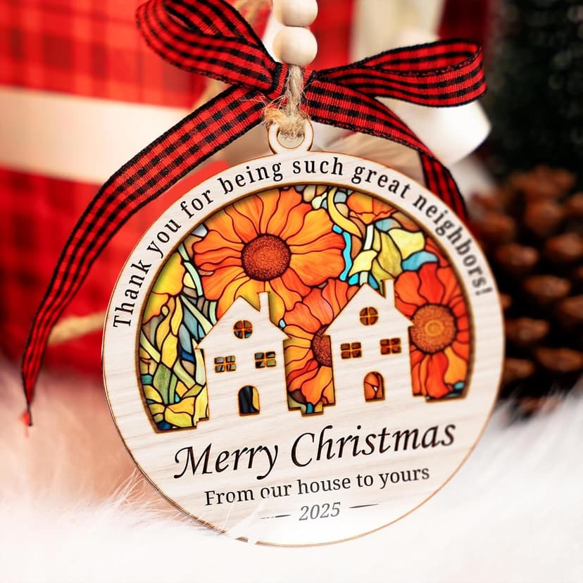 Neighbor Awesome Neighbor Ornaments, for Neighbors, Ideal Gifting to Friends, Unique and Decorative Neighbor Ornaments, Awesome Neighbors Gift