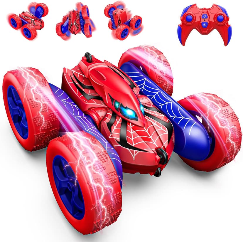 Remote Control Car,RC Cars Boys Toys for 3 4 5 6 7 8 9 10 11 12 Year Old Boy Double Sided 360°Flip 4WD Rechargeable Drift RC Race Car Birthday Gifts Christmas Basket Stuffers for Kids Age 3-12