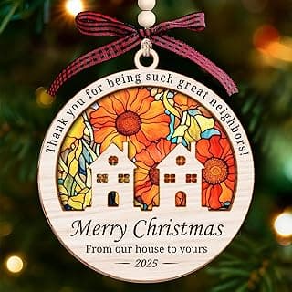 Neighbor Awesome Neighbor Ornaments, for Neighbors, Ideal Gifting to Friends, Unique and Decorative Neighbor Ornaments, Awesome Neighbors Gift