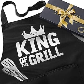 JDNFYGX Gifts for Men Dad Husband Boyfriend Brother, Funny Gifts for Him - Fathers Day, Birthday, Valentines Day, Grilling Gifts for Men, Cooking BBQ Grilling Aprons Gifts for Dad Him, Chef Gifts