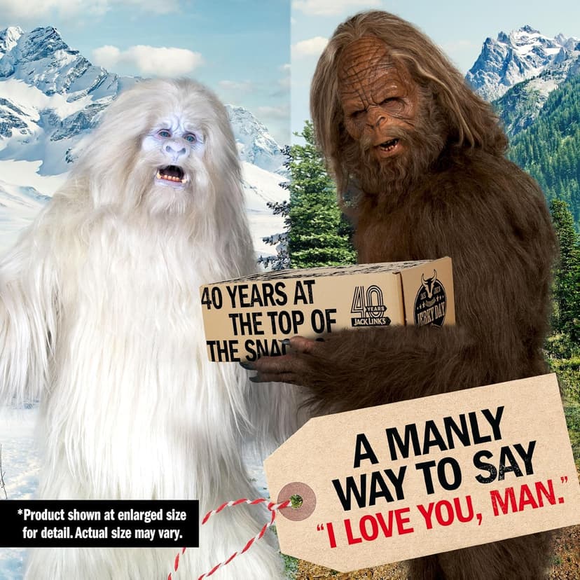 Jack Link’s DUOs Gift Box – Includes Beef Jerky, Chicken & Tender Bites, & Sticks, Great Protein Gifts for Dad, Men or Meat Lovers, Ideal for Holidays & More – 11-Piece Beast Snack Variety Pack