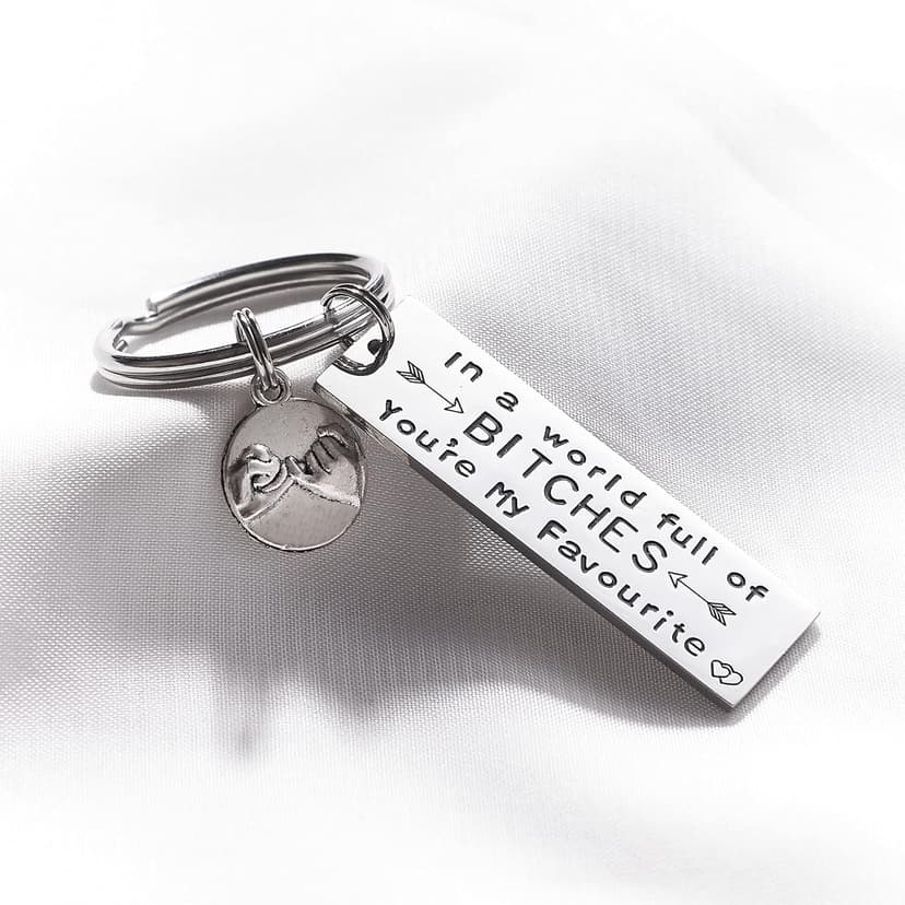 Melix Home Best Friend Keychain Friendship Gifts Sister Cute Keychains for BFF Gift Ideas