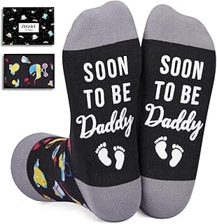 Zmart Cool Gifts for Men - Soon to Be Dad Gifts, Funny Father Day Grandpa Dad Socks