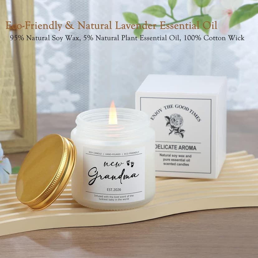 JoycuFF New Grandma Gifts First Time, Promoted to Grandma Est 2026 Grandmas Gift for New Nana Gigi Mimi 1st Time Grandmother Gift