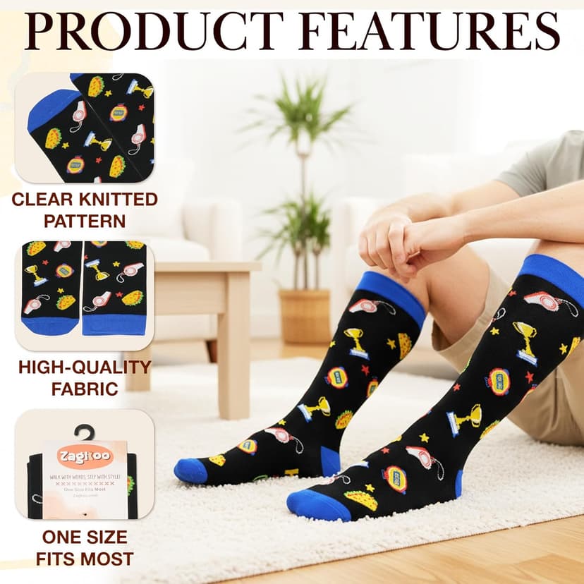 ZAGKOO Gifts for Teachers, Nurses, Bosses, Coaches - Funny Novelty Socks for Men, Women - Christmas, Thank You Gift Ideas