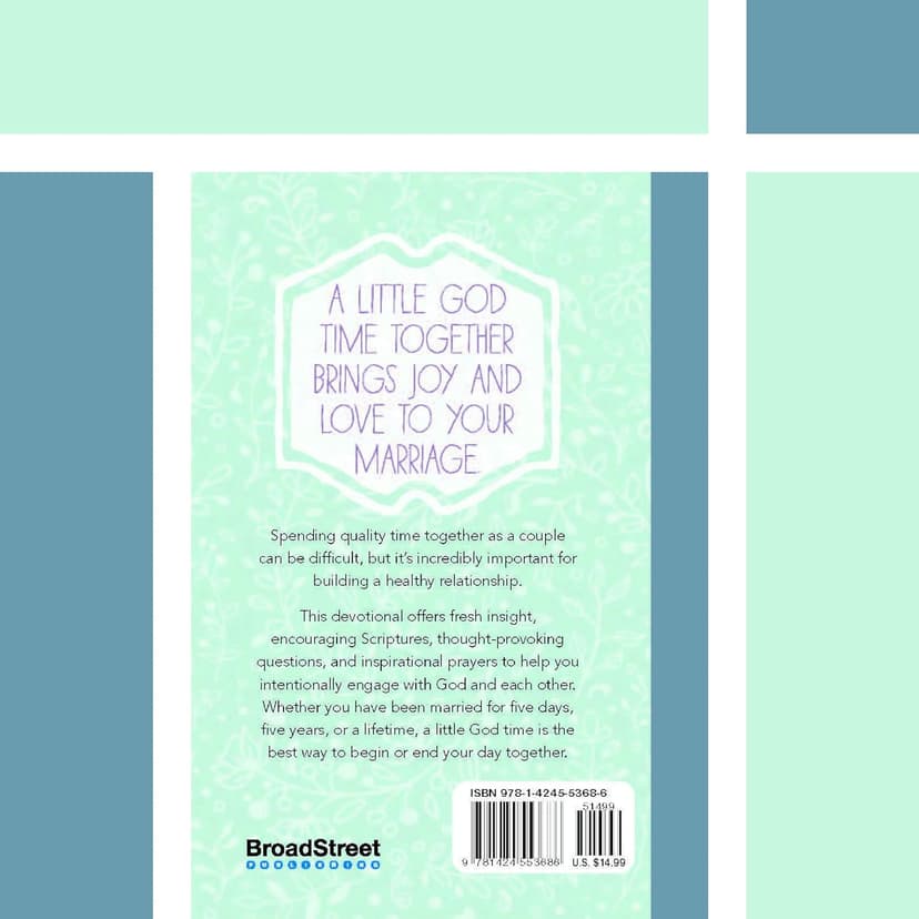 A Little God Time for Couples: 365 Daily Devotions (Hardcover) – Perfect Engagement, Wedding and Anniversary Gift for Couples