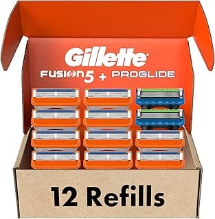 Gillette Fusion5 Men's Razor Blade Refills, 10 Count + Fusion5 ProGlide Razor Blade Refills - 2 Count | One Pack of 12 Refills