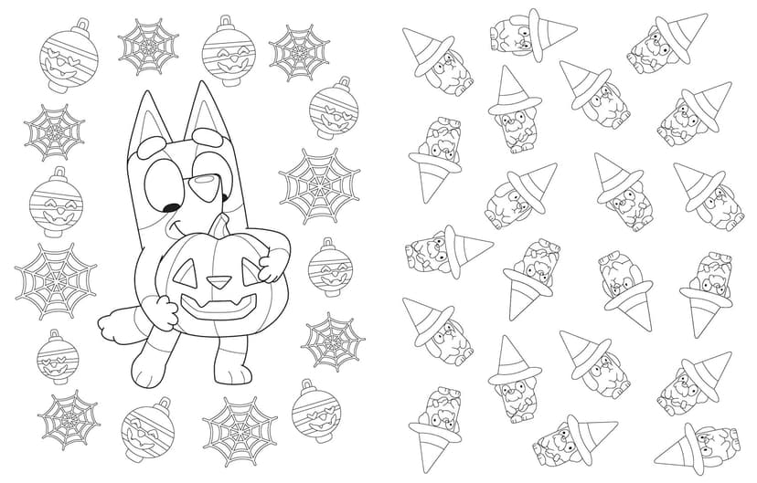 Bluey: Hooray, It's Halloween!: A Coloring Book