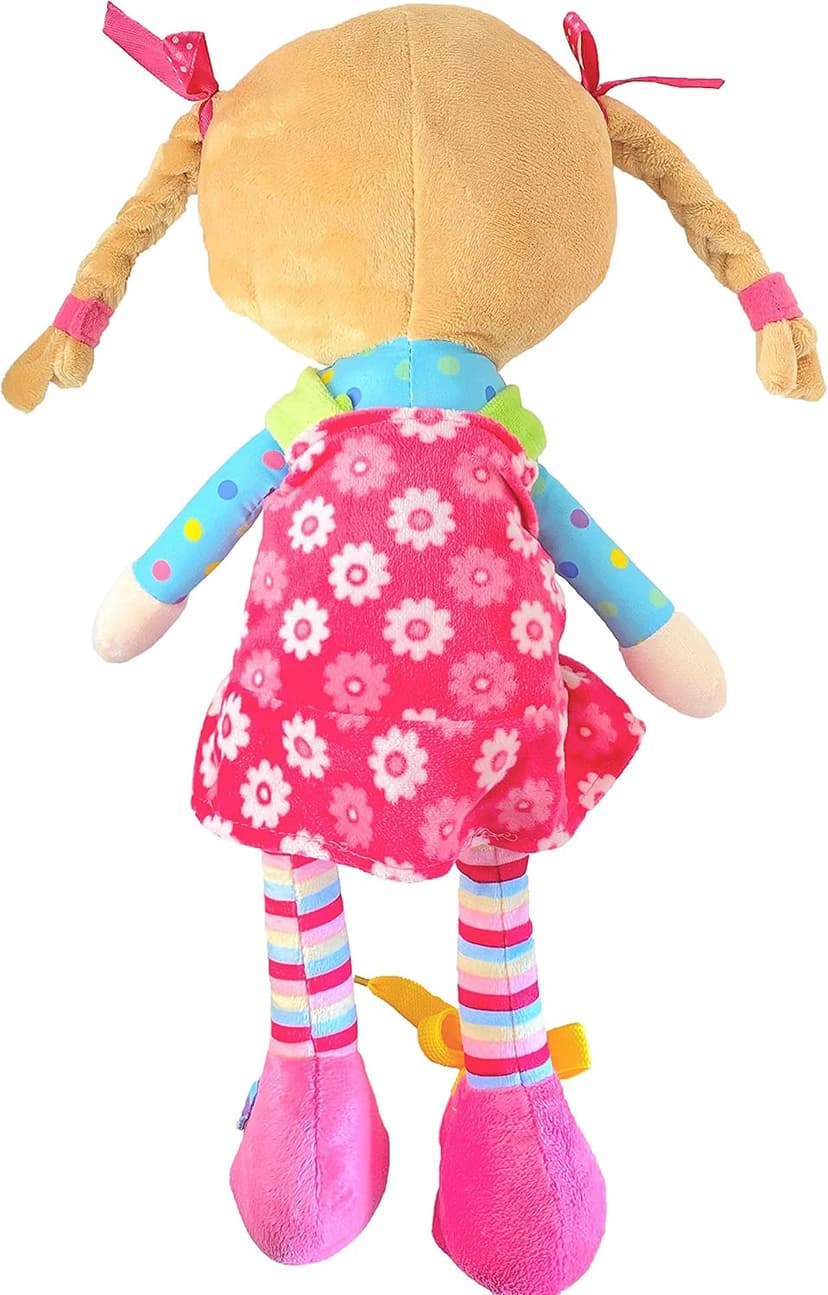 Snuggle Stuffs Sugar Snap Plush Learn to Dress Doll for Toddlers - 15" - Gifts for 2 Year Old Girls