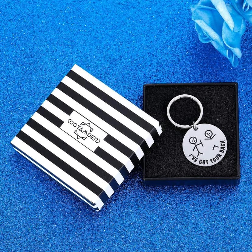 Octamber Funny Gifts Best Friend Keychain for Friends BFF Besties I Got Your Back Keychain