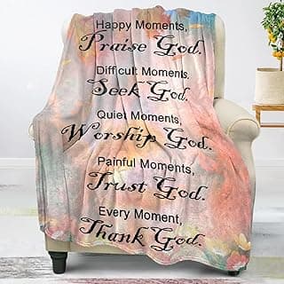 Christian Gifts for Women Faith, Inspirational/Religious/Spiritual Gifts for Adults, Soft Throw Blankets for Women/Men, Personalized Blankets for Adults 40"x 50"