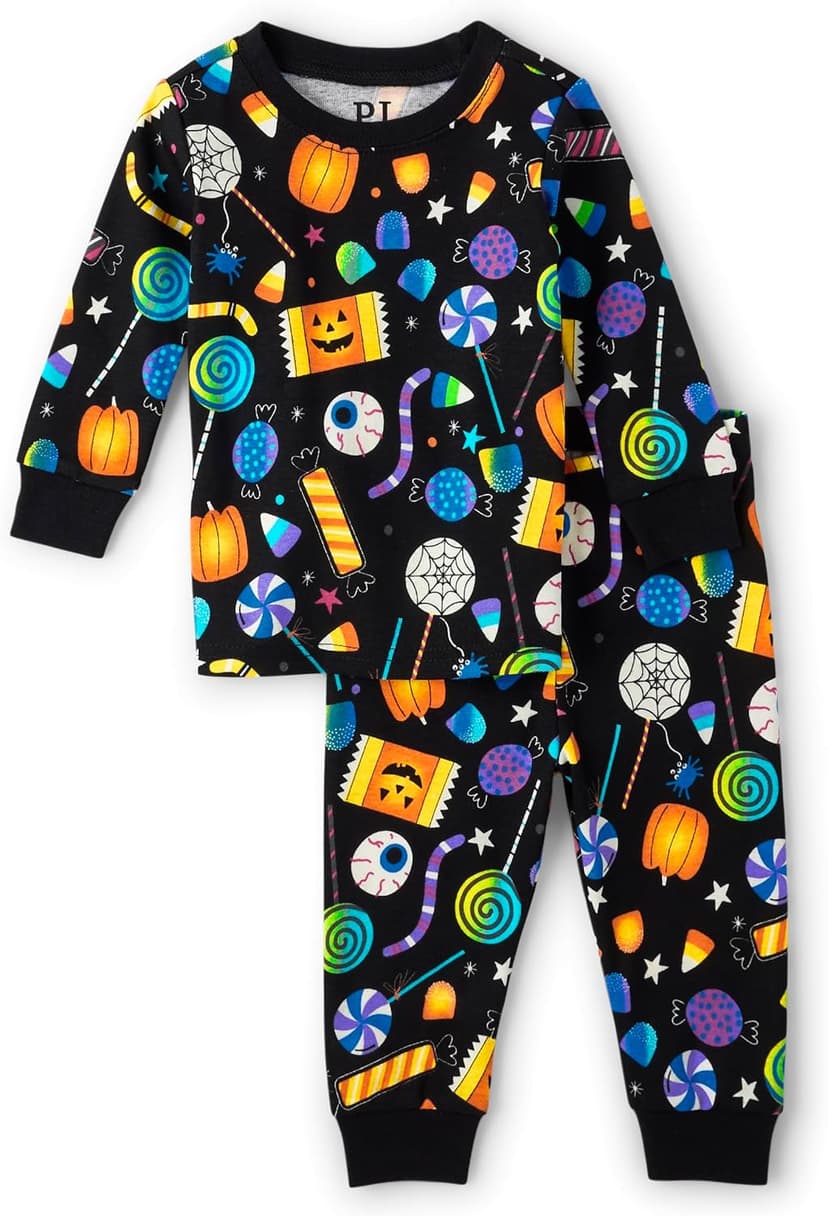 The Children's Place Baby and Kids, Sibling Matching, Holiday Pajama Sets, Cotton