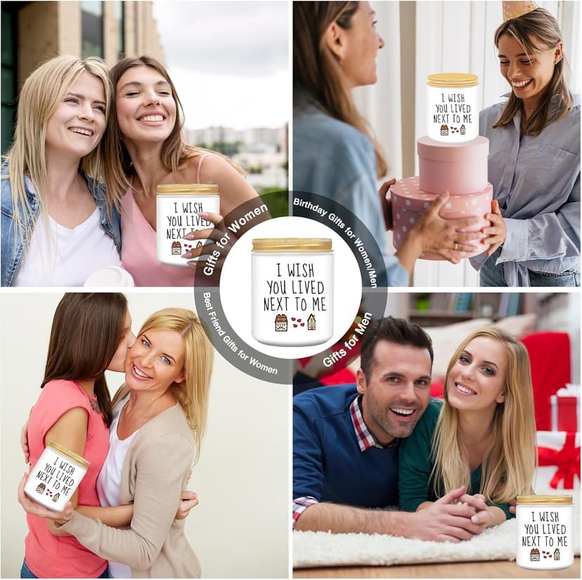 Homsolver Gifts for Women, Birthday Gifts for Women, Unique Friendship Gift for Best Friend Birthday, Her, BFF, Sisters, Besties, Mom - Funny Lavender Scented Candles