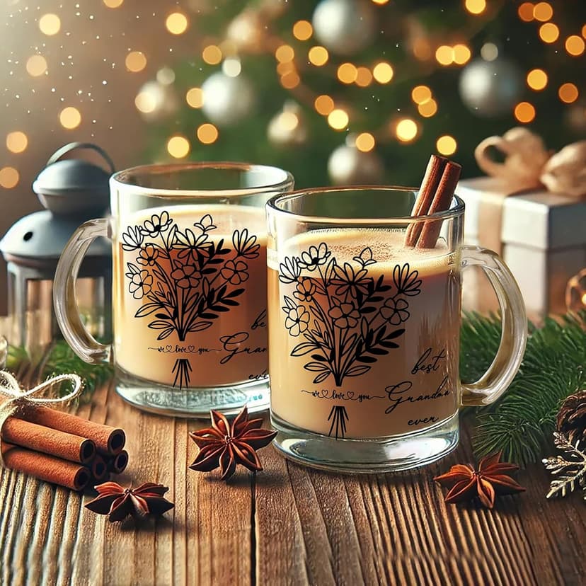 Breezy Valley Grandparent Gifts, Christmas Gifts for Grandma Grandpa from Grandkids - Best Ever Grandparents Gift Ideas, Grandma Grandpa Mugs Socks Set