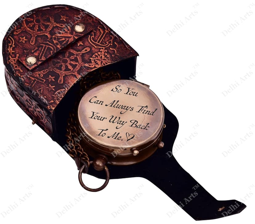 So You Can Always Find Your Way Back to Me/Personalized Compass/Anniversary giftfor him/her. Luxury Gift