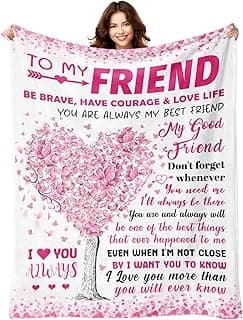 Best Friend Bestie Gifts for Women - Best Friend Birthday Gifts - Friendship Presents for Women - Long Distance BFF Presents - BFF Christmas Mothers Day Valentines Day Blanket 50"X60"