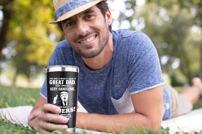 Gifts for Dad from Daughter, Son, Kids on Fathers Day, Christmas, Birthday - Funny Dad Birthday gift Ideas -Fathers - Best Dads Ever Gifts, Pefect for 20oz Stainless Steel Tumbler