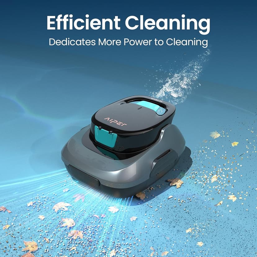AIPER Scuba SE Cordless Pool Cleaner with 90-Min Runtime, Smart Self-Parking, Lightweight, Pool Vacuum for Above Ground Pools up to 860 Sq.ft