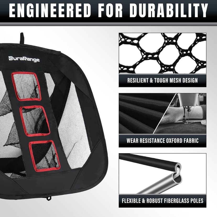 Pop-Up Golf Chipping Net - Ultimate Target Training Chip Aids for Precision & Distance, Outdoor | Indoor Practice, Golfer Gift