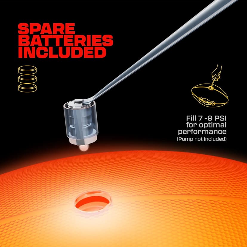 Light Up Football - Glow in the Dark Ball - NO 6 - Boys Gifts - Outdoor Sports, Birthday Gifts for Boys 8-15+ Year Old - Kids Teenage Youth Gift Ideas - Boy Toys Stuff Ages 8 9 10 11 12 13 14 15