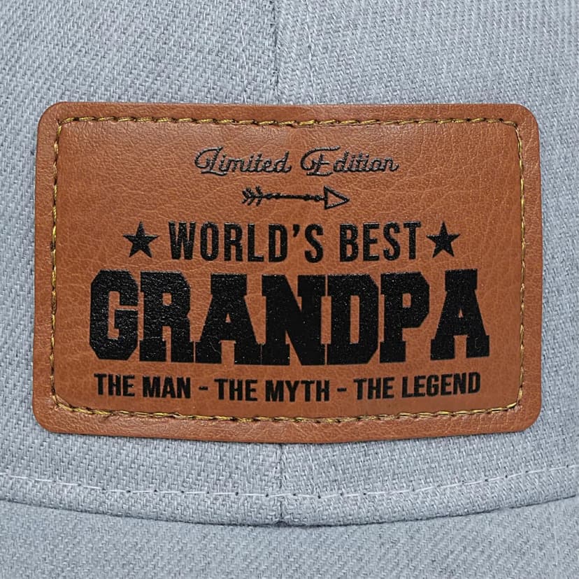 Men's Hat Gifts - Men Cap Gifts for Christmas Father's Day Birthday Trucker Hat Leather Pattern Baseball Cap