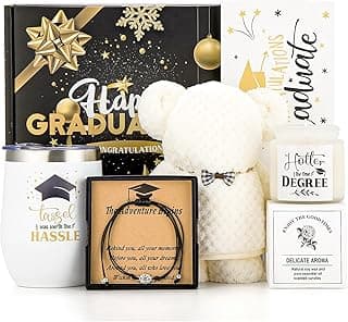 Graduation Gifts for Her Him 2025 College Graduation Gift for Women, Daughter, Sister, Friend Congratulations Gifts for Graduate Personalized Graduation Gifts with Tumbler, Beartowel