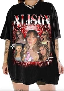 Generic Personalized Bootleg Rap Shirts for Girlfriend & Boyfriend, Custom Tee with Vintage Face Photo, Gift Idea for Birthday and Valentines Day Black, Small-XX-Large