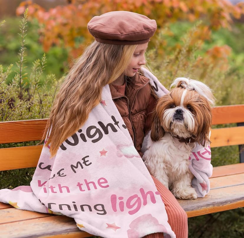 Nicetous Baptism Gifts for Girl Boy Blanket 50x40in, Baptismal Gifts for Women/Kid/Baby Girl, Baptism Favors, Christening Gifts for Girls, Baptism Gift Idea Throw Blanket