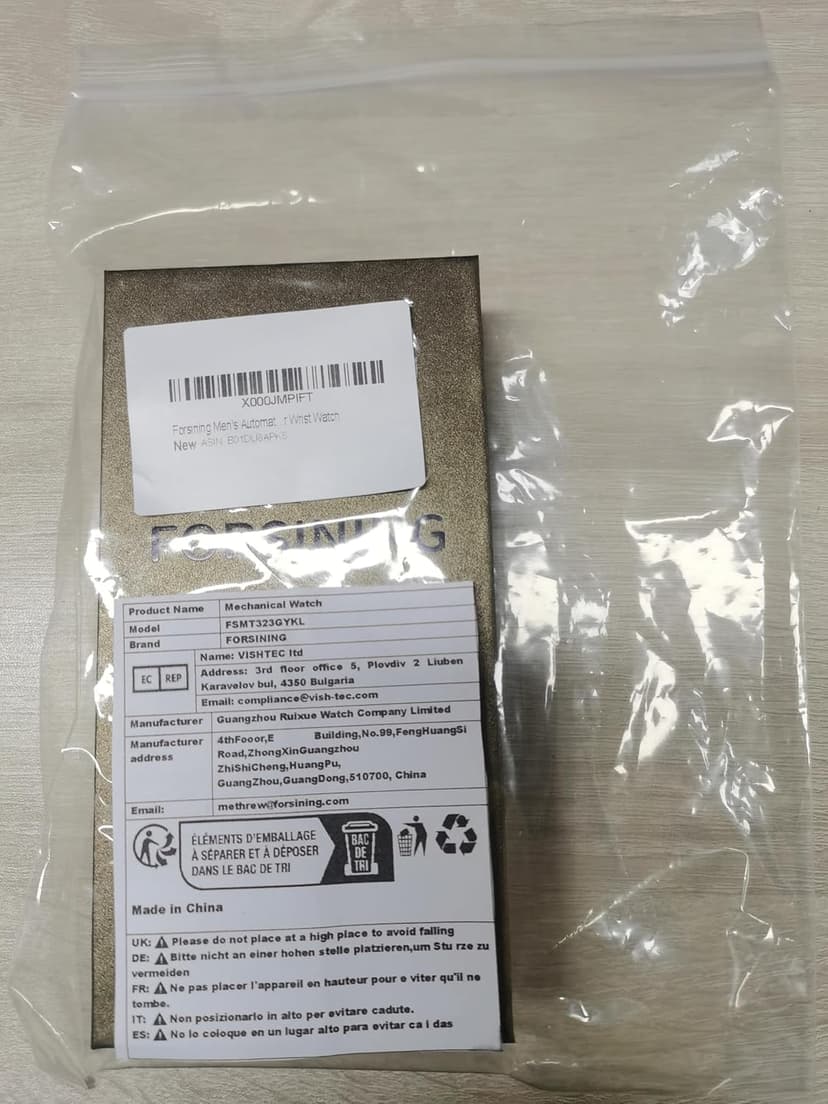 FORSINING Men's Self Winding Waterproof Automatic Stainless Steel Skeleton Tourbillon Calendar Wrist Watch