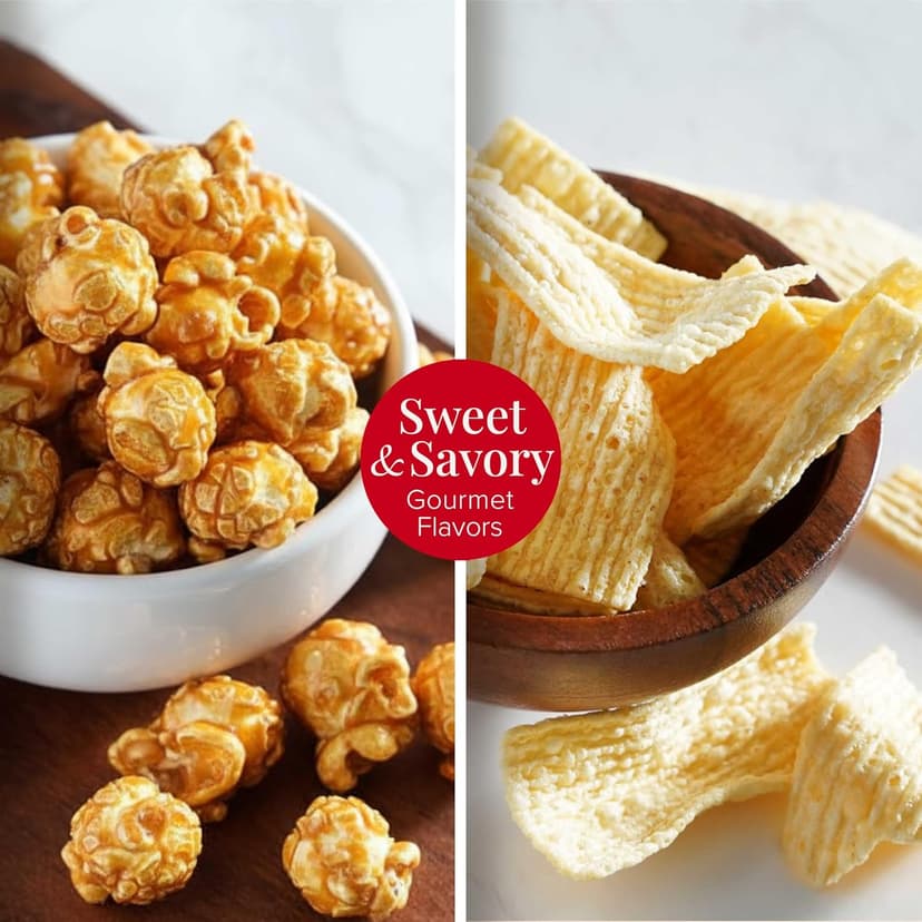 Broadway Basketeers Food Gift Baskets for Holiday Delivery, Men, Women, College Students - Gift With Chocolate Cookies, Popcorn & Candies - Birthday, Thank You, Sympathy or Get Well Christmas Gifts Box