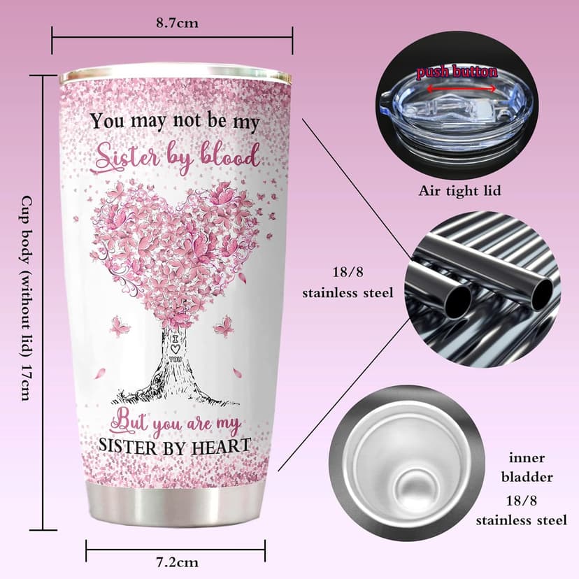 ZANIION Sister in Law Gifts Tumbler 1PC, Future Sister in Law Birthday Gifts Mug, Best Sis Gift Ideas for Christmas, Wedding, Mother's Day Persent Cup 20oz