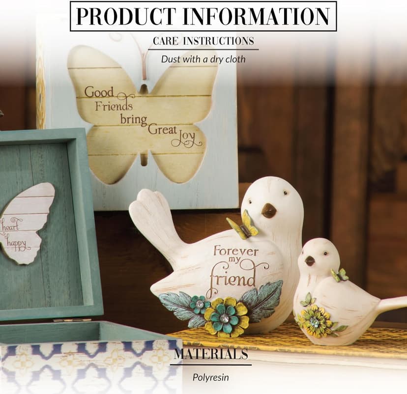 Pavilion Gift Company 41044 Simple Spirits Forever My Friend Bird Figurine, 3-1/2-Inch