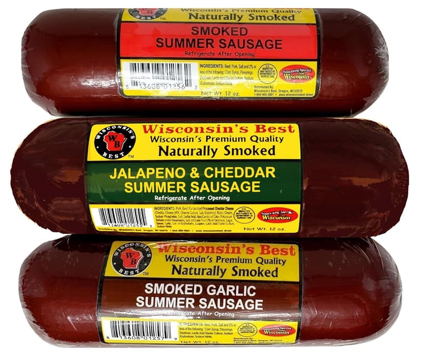 Wisconsin Cheese Company - Holiday Party Gift Box - Smoked Summer Sausages, 100% Wisconsin Cheese, Crackers, Pretzels & Mustard | Perfect for Parties, Charcuterie Boards, and Holiday Gifts