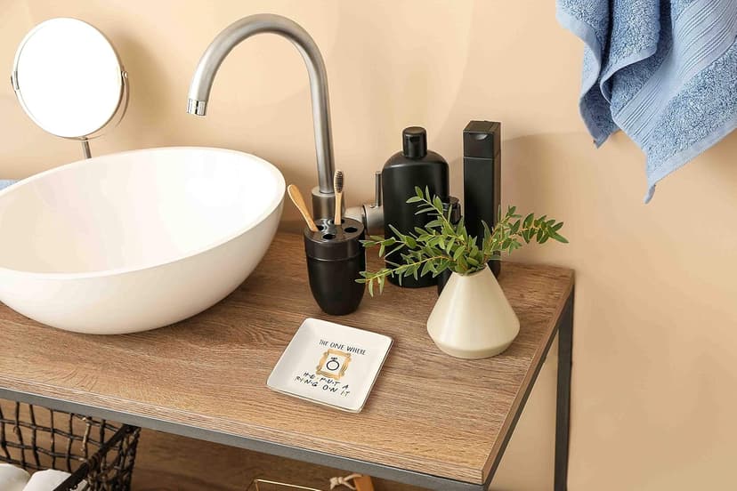 Engagement Gift-Bride to Be-Newly Engaged-Fun Wedding Gift-The One Where He Put A Ring On It-Jewelry Holder Ring Dish Trinket Box Tray-Friends TV Show