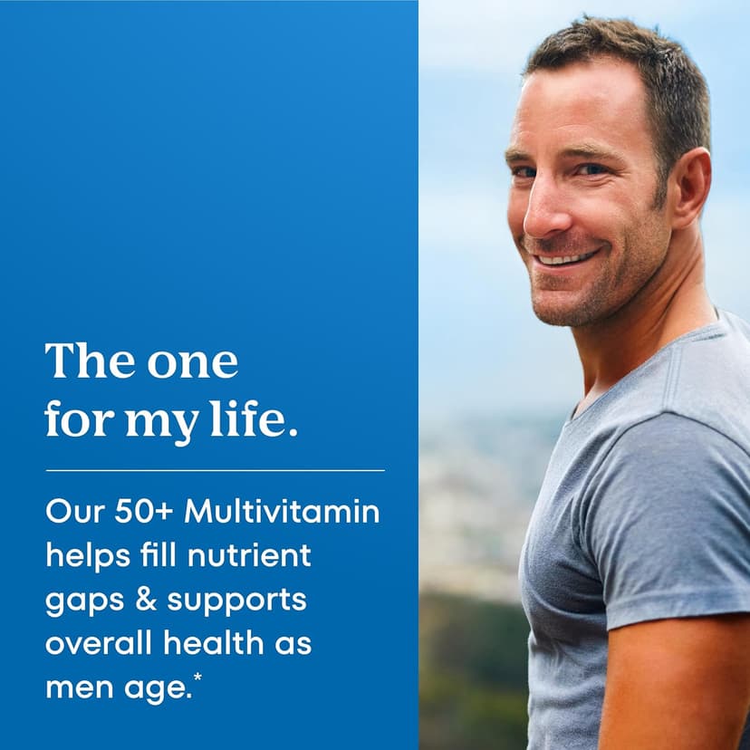 ONE A DAY One A Day Men’s 50+ Healthy Advantage Multivitamin, Multivitamin for Men with Vitamins A, C, E, B6, B12, Calcium and Vitamin D, Tablet, 200 Count (Pack of 1)