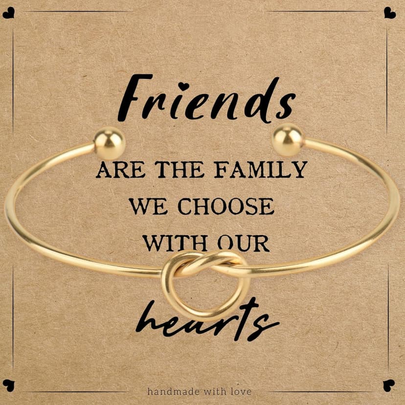Best Friend Gifts for Women - Forever Love Knot Friendship Bracelets, Friendship Gifts for Women, Gifts for Best Friend Woman, Best Friend Birthday Gifts, Adjustable Bracelet for Christmas