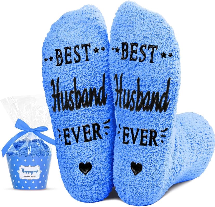 HAPPYPOP Gift Idea For Him - Gifts For New Dad Son Brother Husband Uncle, In Law Gifts, Funny Men Socks Fathers Day