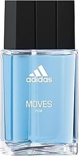Adidas Moves Him Eau de Toilette 1 fl oz (Pack of 1), Notes of Green Apple, Cedarwood, Musk, Men's Fragrance, Long Lasting, Sporty Fragrance, Travel Size