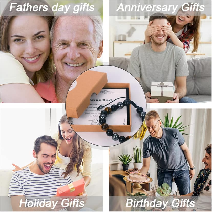 Sereney 9 10 11 12 13 15 16 18 21 30 40 50 60 Year Old Birthday Gifts for Him Boys, Handmade Triple Protection Bracelets as Adjustable National Boyfriend Day Bracelets for Boys Son Grandson Dad Man