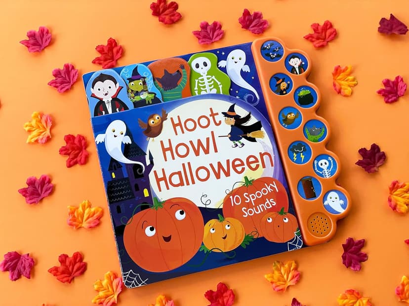 Hoot Howl Halloween 10-Button Sound Book for Little Trick-Or-Treaters (Interactive Children's Sound Book with 10 Spooky Sounds)