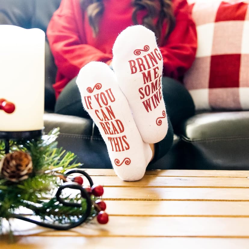 Haute Soiree Women's Novelty Socks - “If You Can Read This, Bring Me Some” - One Size Fits All