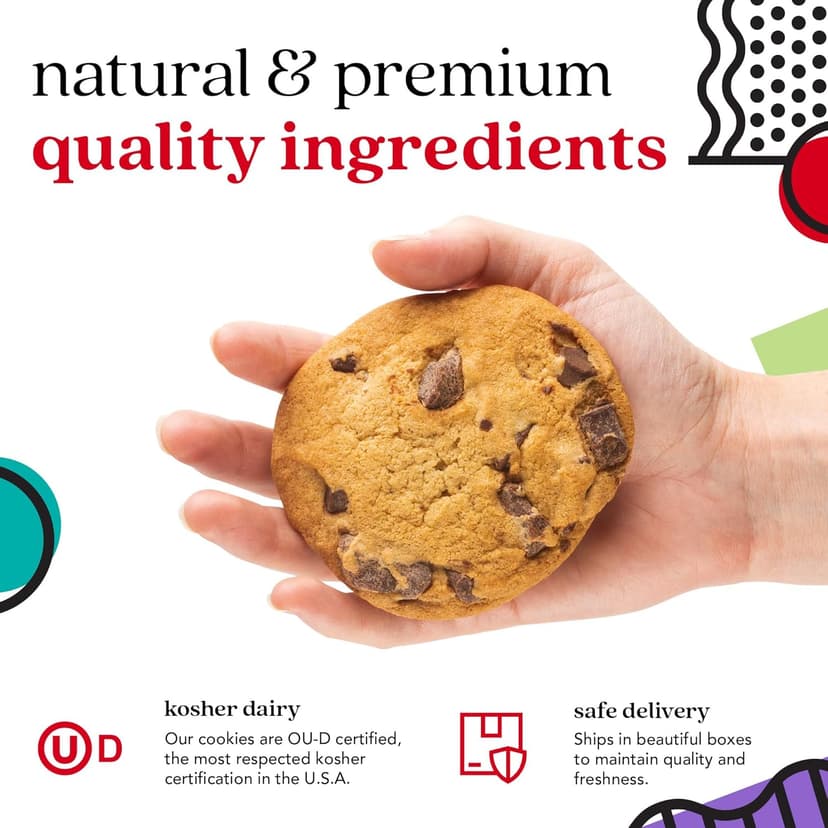 David's Cookies 2lbs Chocolate Chunks Fresh Baked Cookies - Handmade and Gourmet Cookies - Delectable and Made with Premium Ingredients - Cookie Gift Basket - Great Gift For All Occasions