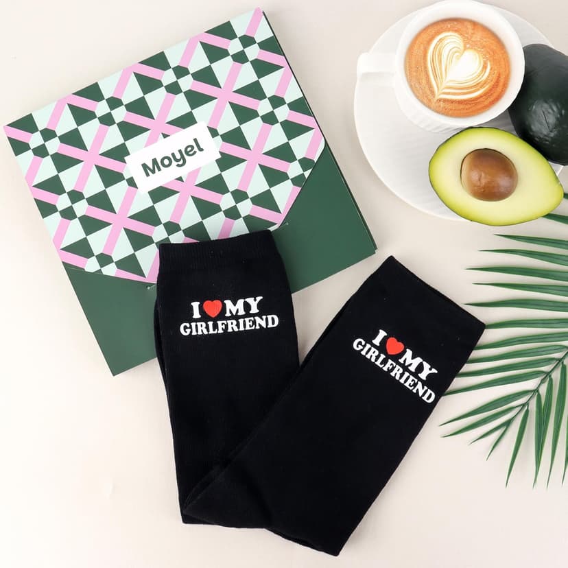 Moyel Husband Boyfriend Gift Ideas Funny Cool Socks for Men, Romantic Gifts for Anniversary, Valentine's Day, Birthday