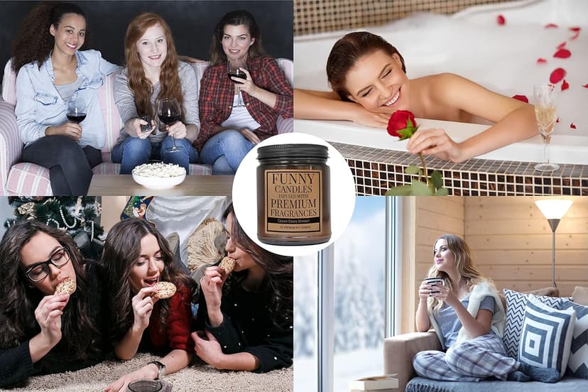 Gift for Best Friend | Thank You for Being My Unpaid Therapist | Scented Candle Gift Idea for Best Friend, BFF, Sister, Mom, Girlfriend, Boyfriend on Birthday, Christmas Candles -Blooming Wildflowers