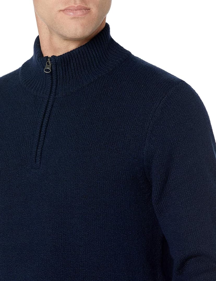 Amazon Essentials Men's Long-Sleeve Soft Touch Quarter-Zip Sweater