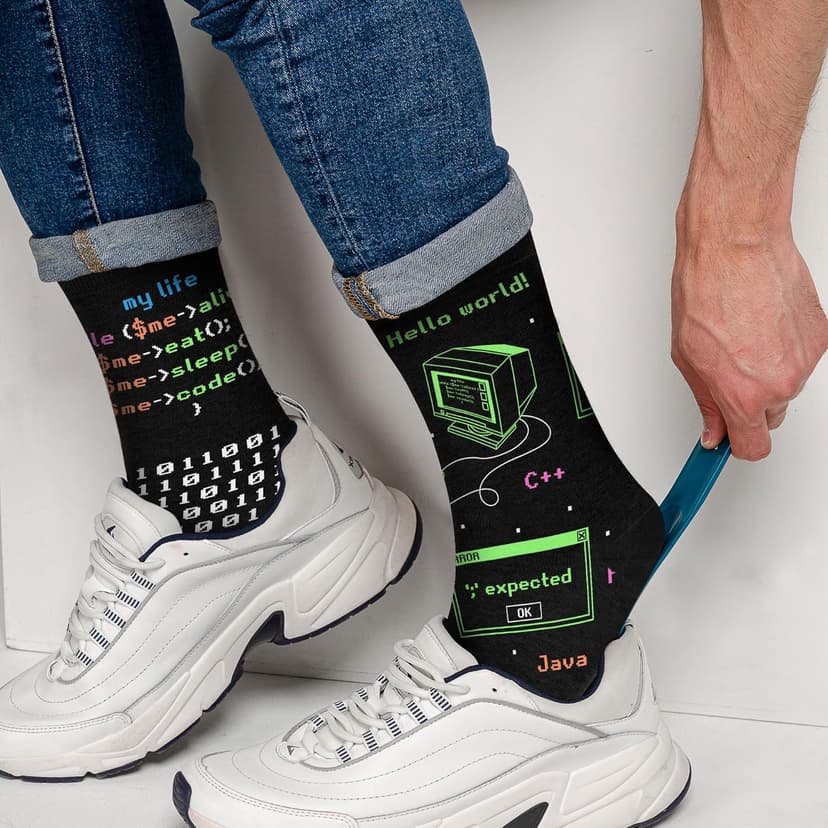 Funny Job Socks for Boss & Manager, Nerds, Programmers, Quilters – Christmas Gifts, Stocking Stuffers for Men & Women