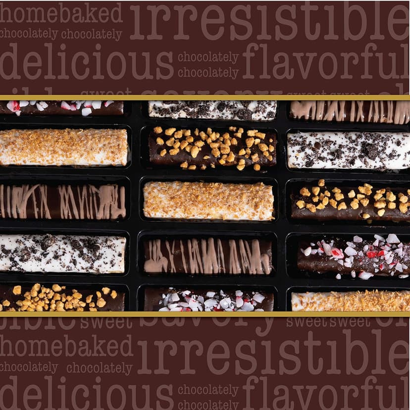 Barnetts Christmas Holiday Thanksgiving Chocolate Gift Baskets, 15 Crepes Cookie Chocolates Candy Box, Gourmet Chocolate Covered Cookies Holiday Gifts, Spring Candy Basket Gifts Ideas, for Dad, Husband, Son, Grandfather Food Delivery Ideas