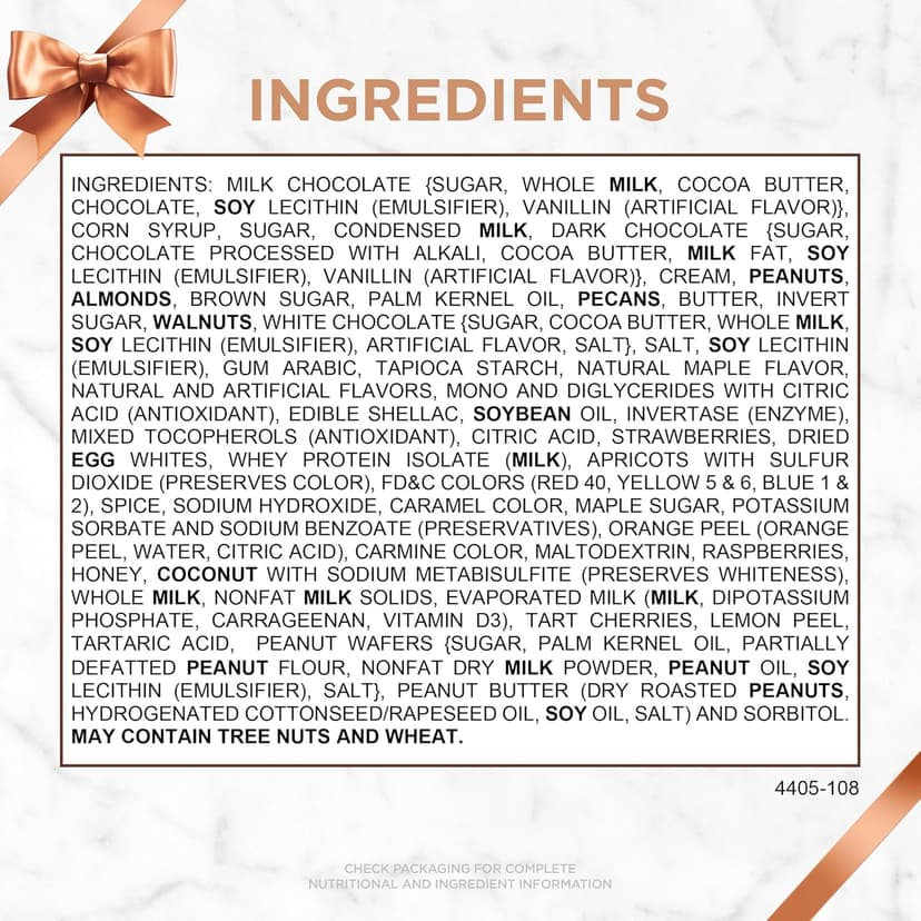 Russell Stover Caramel and Nuts in Milk and Dark Chocolate, Mother's Day Chocolate Gift Box, 9.4 Ounce