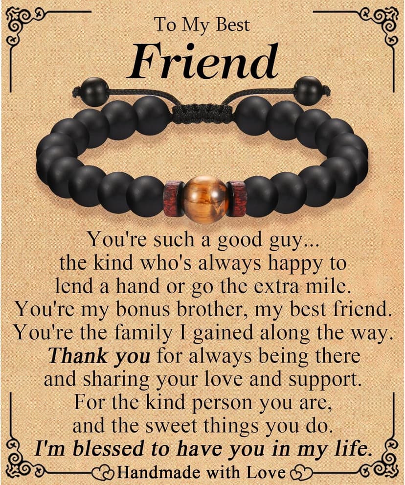 Gifts for Husband Brother Boyfriend Uncle Son Nephew Grandson Fiance Stepdad New Dad First Time Dad To Be Bracelet Gifts, Graduation Fathers Day Birthday Christmas Anniversary Valentines Day Gifts for Him Teen Boy Men