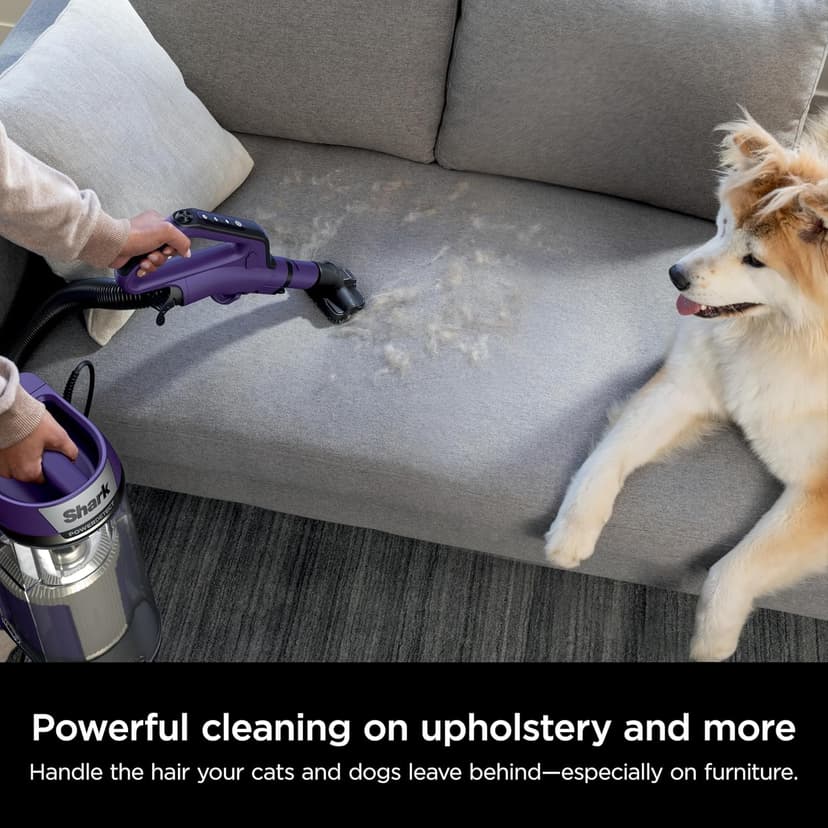 Shark POWERDETECT Upright Vacuum Cleaner with HEPA Filter, Heavy Duty Vacuum with Powerful Suction for Pet Hair Pickup, DuoClean Technology, Powered Lift-Away, Ideal for Carpets & Hardfloors, AZ4002